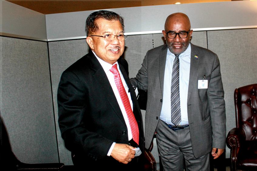 Le Chef de l’Etat AZALI Assoumani s'est entretenu avec le Vice président de l’Indonésie à New York